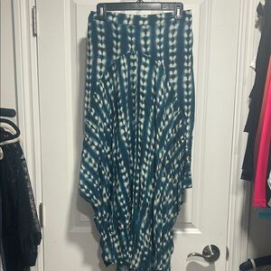 Tori Praver maxi skirt handkerchief hem